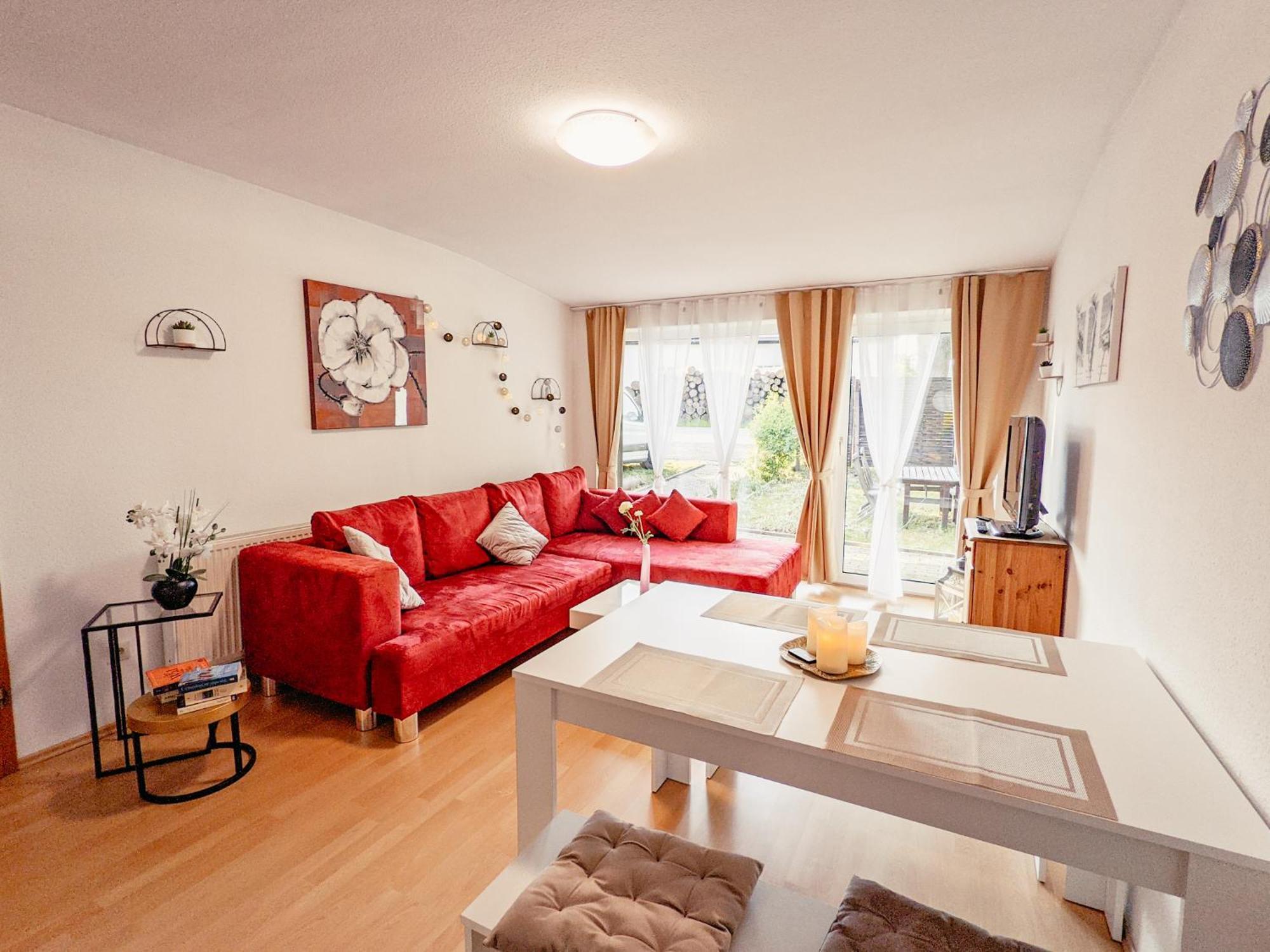 W5 - Urlaubsmagie - Wohnung Mit Grill, Terrasse & Pool Lichtenhain  Exterior foto